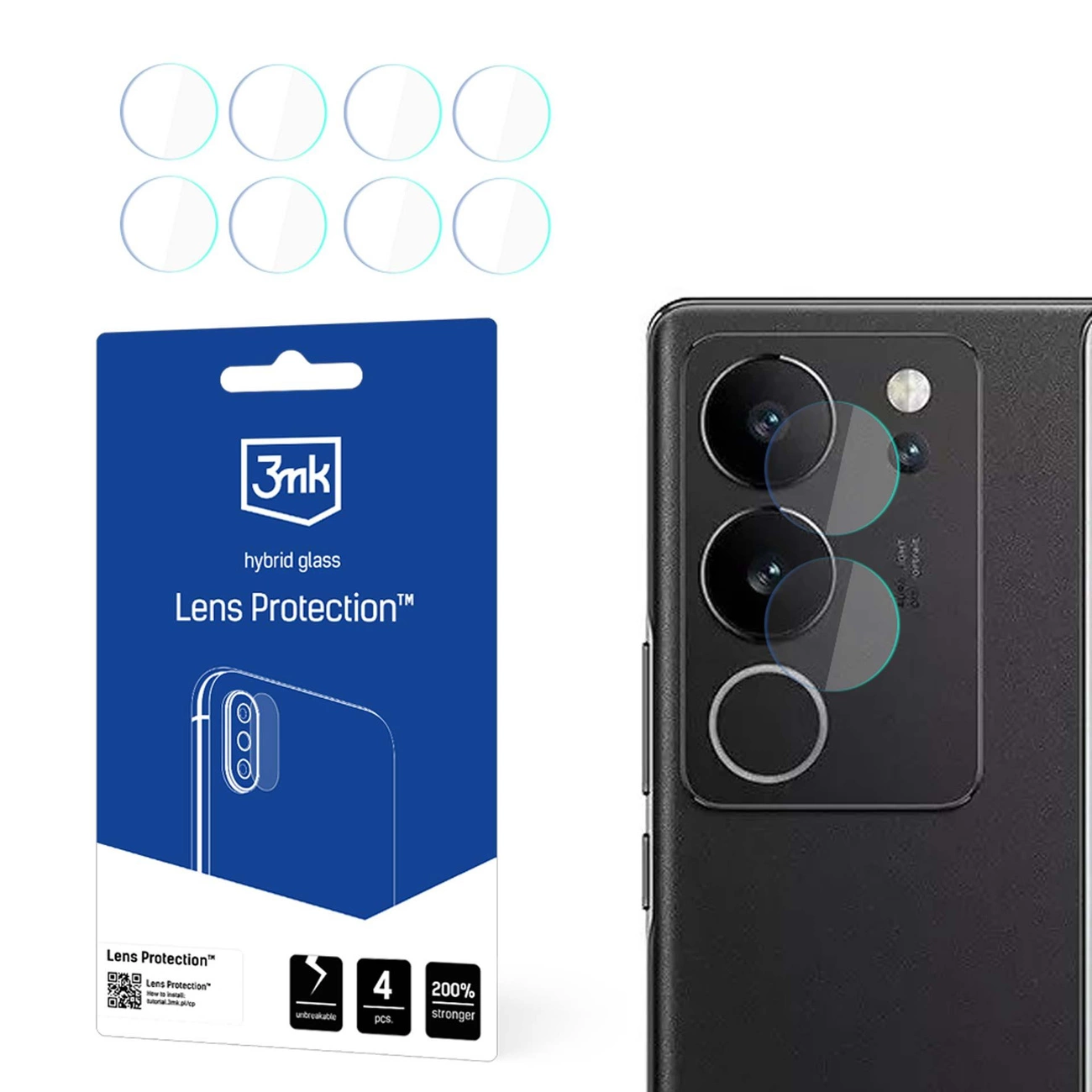 Kameros dangtelis 3mk Lens Protection Vivo V29 5G