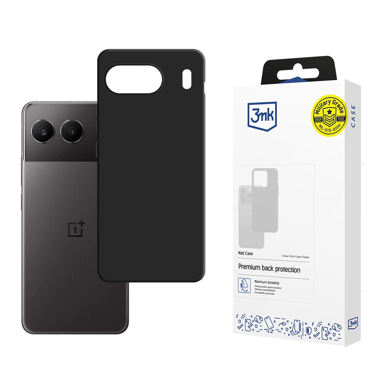 3mk Matt dėklas OnePlus Nord 4 – juodas