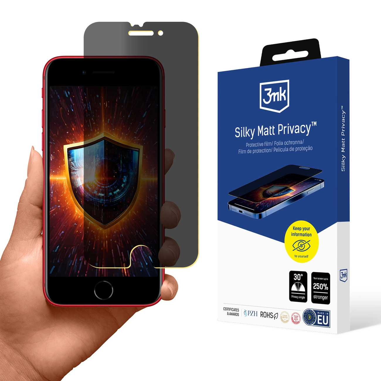 Privatumo plėvelė 3mk Silky Matt Privacy Apple iPhone 7/8/SE 2020/2022