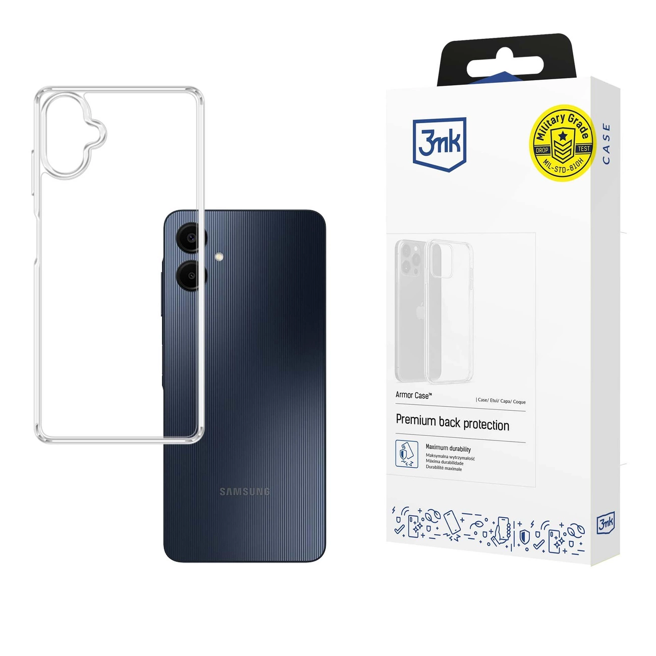 3mk Armor dėklas Samsung Galaxy A06 – permatomas