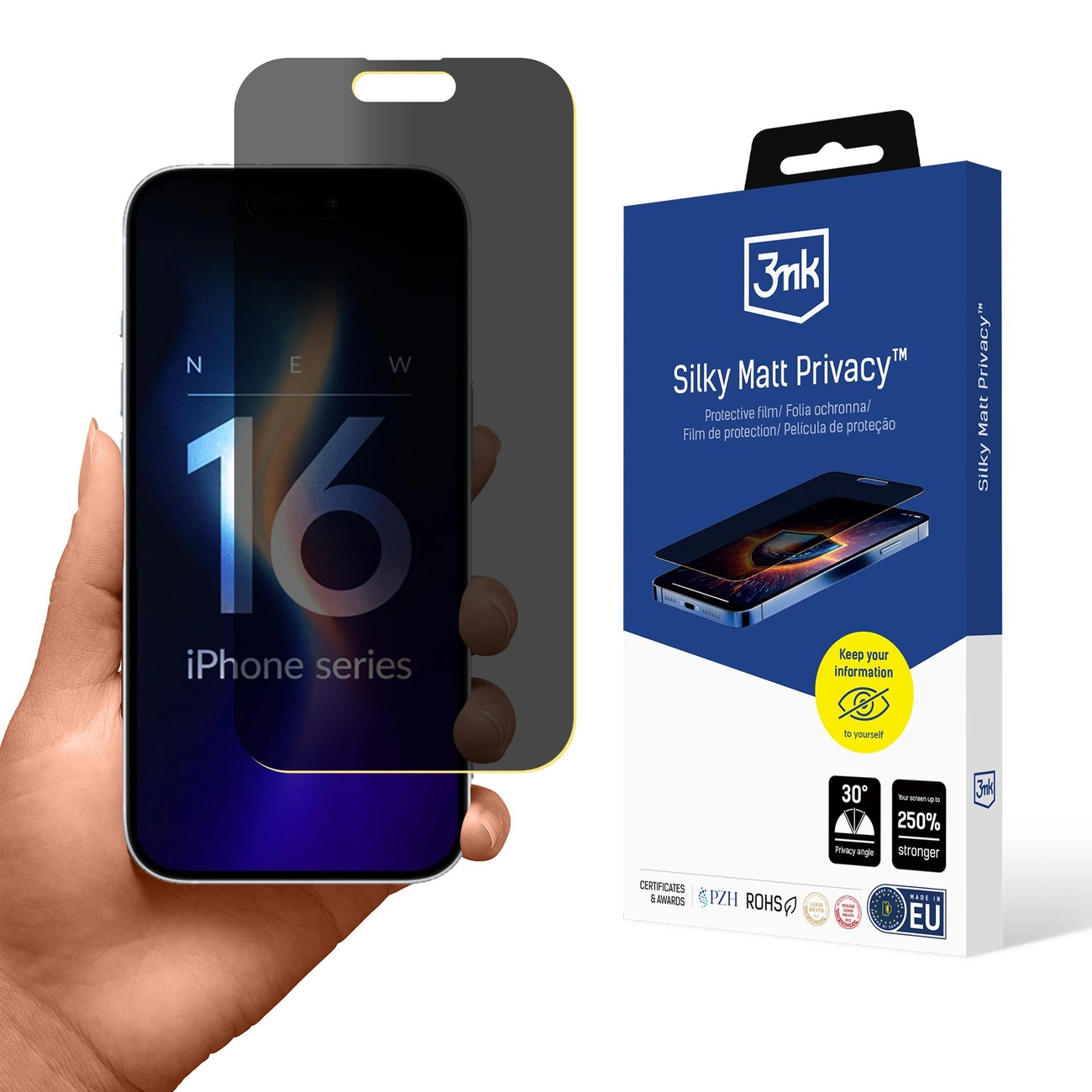 Privatumo plėvelė 3mk Silky Matt Privacy iPhone 16