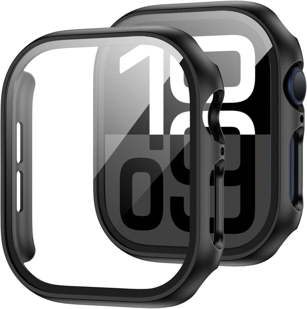 Tech-Protect Defense360 Grūdintas stiklas Apple Watch 10 (46 mm) – juodas