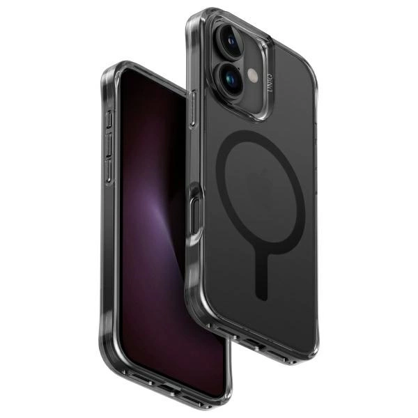 Uniq LifePro Xtreme Magclick įkrovimo dėklas iPhone 16 – juodas
