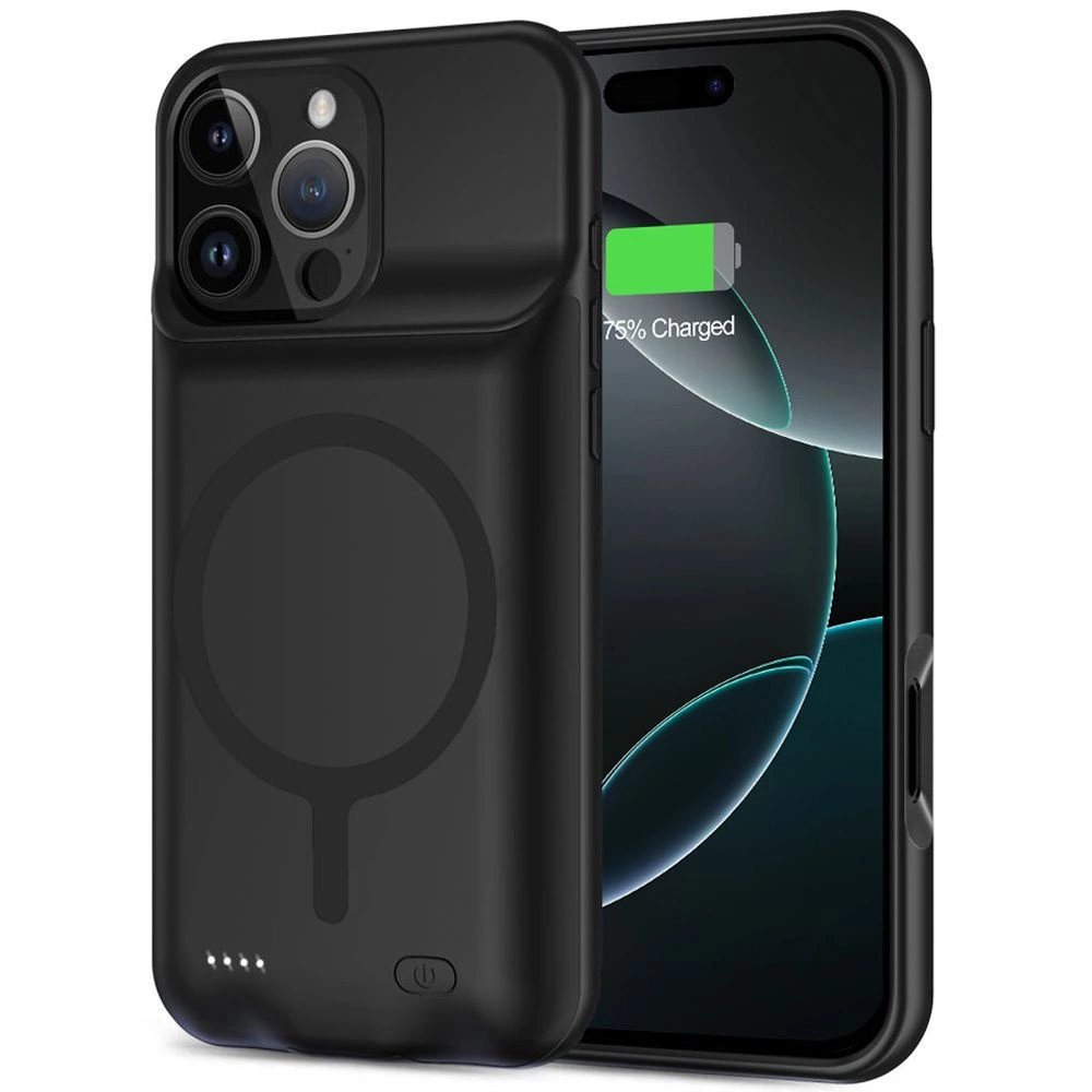 Tech-Protect PowerCase MagSafe dėklas su 7000 mAh išorine baterija iPhone 16 Pro - juodas