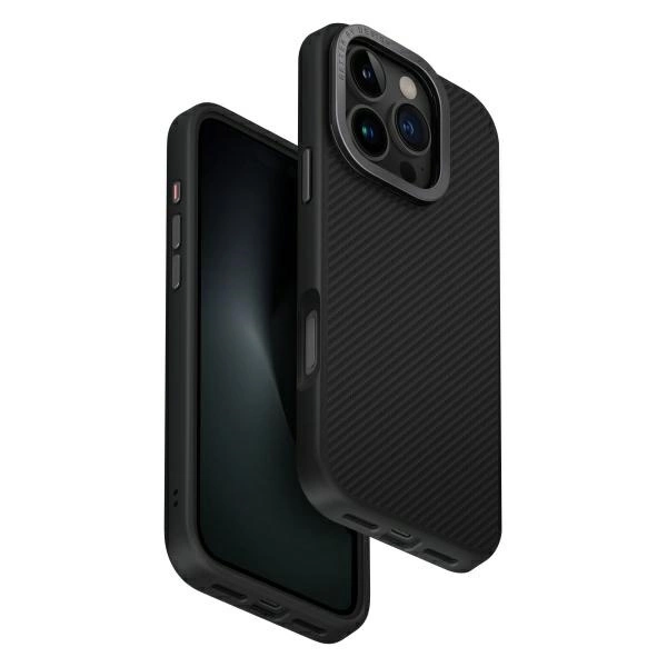 Uniq Keva Max Magclick įkrovimo dėklas iPhone 16 Pro – juodas