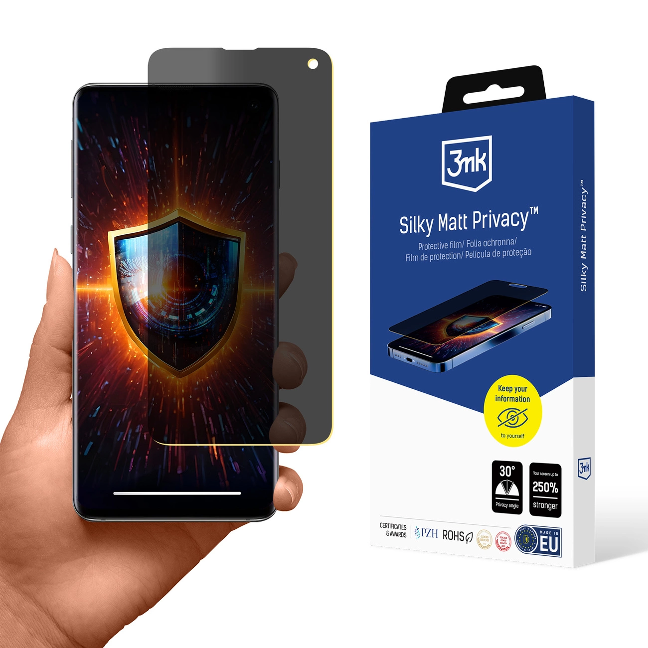 3mk Silky Matt Privacy privatumo ekrano apsauga Samsung Galaxy S10