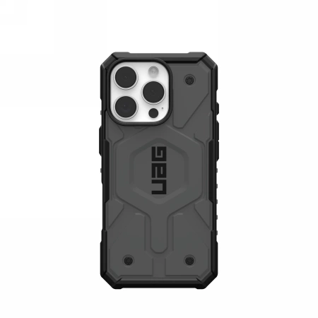 UAG Pathfinder MagSafe dėklas iPhone 16 Pro sidabrinis