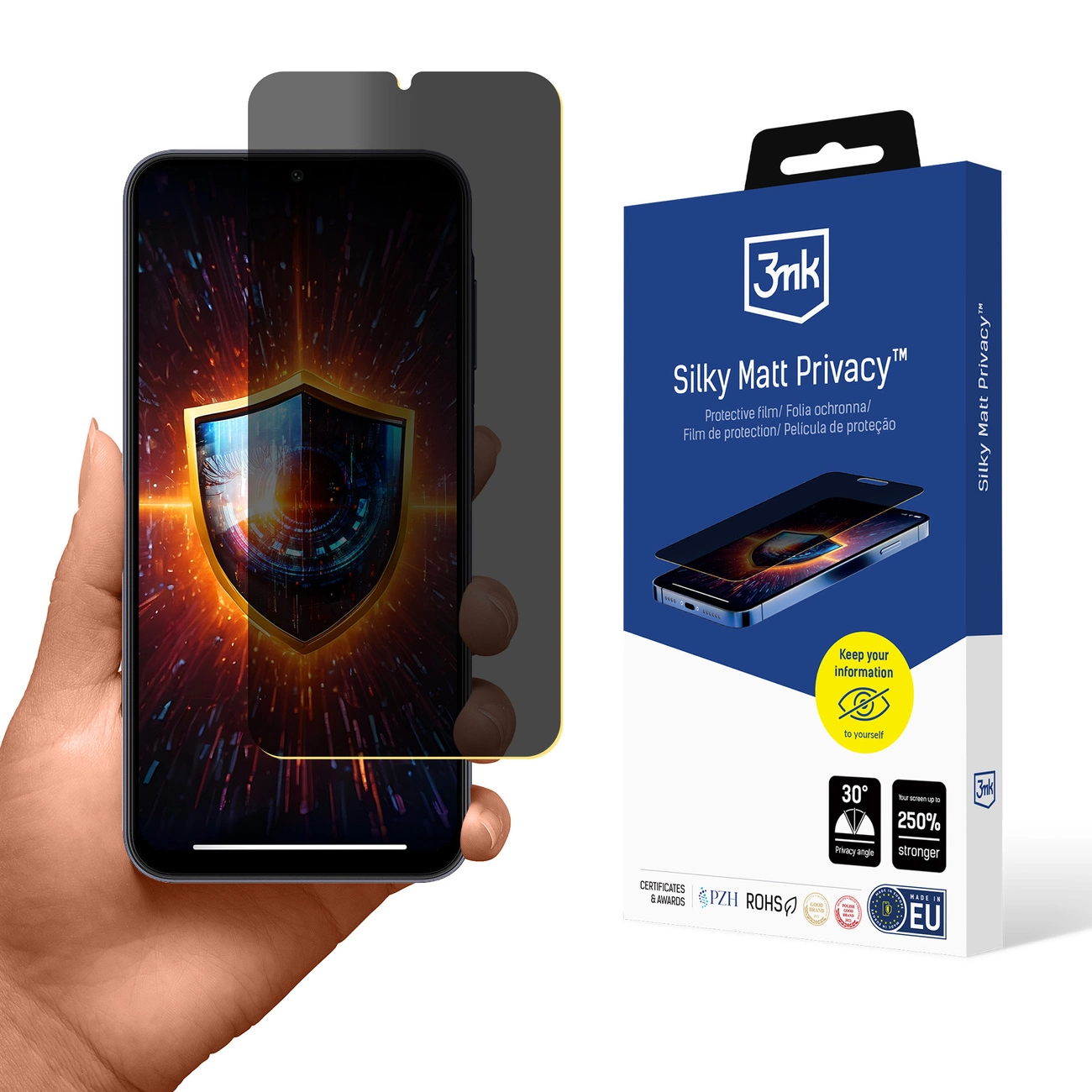 3mk Silky Matt Privacy privatumo ekrano apsauga Samsung Galaxy A25 5G