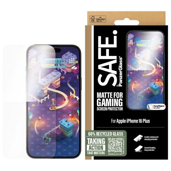 SAFE žaidimų ekrano apsauga iPhone 16 Plus 6.7” Ultra-Wide Fit