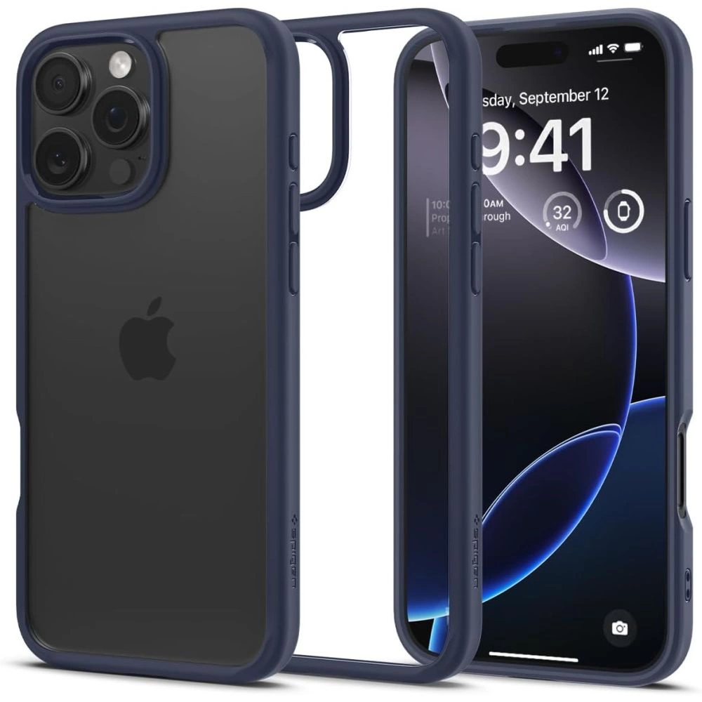 Spigen Ultra Hybrid dėklas iPhone 16 Pro Max – mėlyna