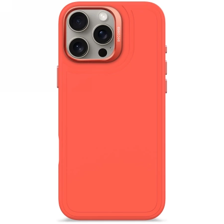 Decoded antibakterinis silikoninis Stacks nugaros dėklas su MagSafe iPhone 16 Pro Max – oranžinis