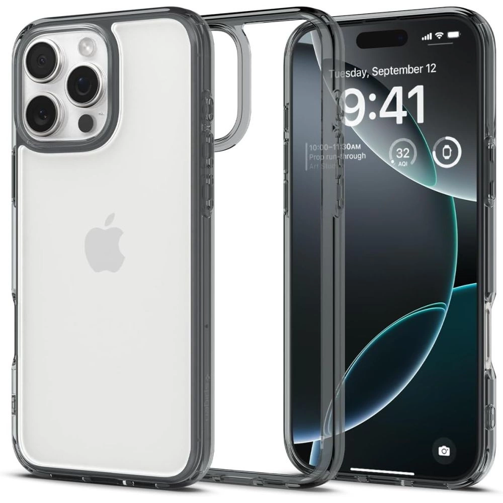 Spigen Ultra Hybrid dėklas iPhone 16 Pro Max – skaidrus