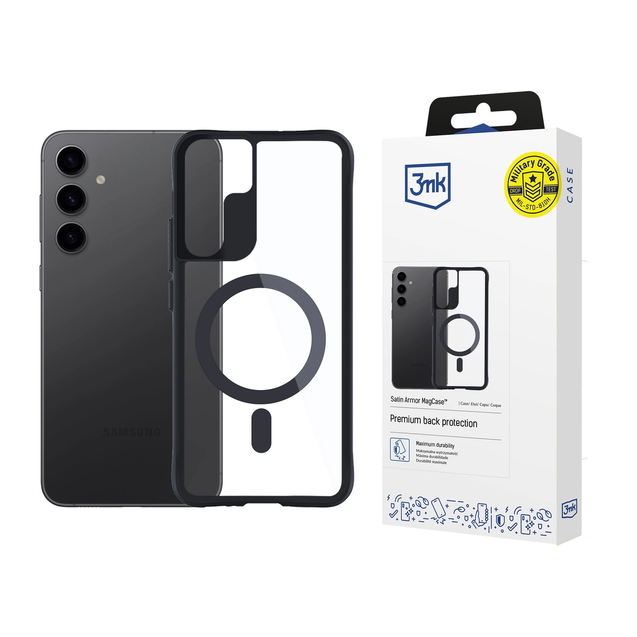 3mk Satin Armor MagCase Samsung Galaxy S24+ – permatomas