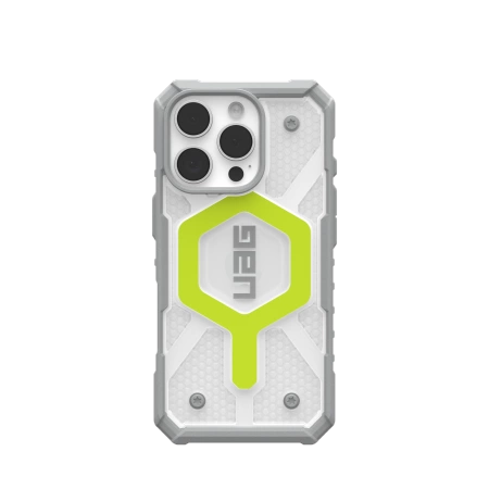 UAG Pathfinder Clear MagSafe dėklas iPhone 16 Pro žalias