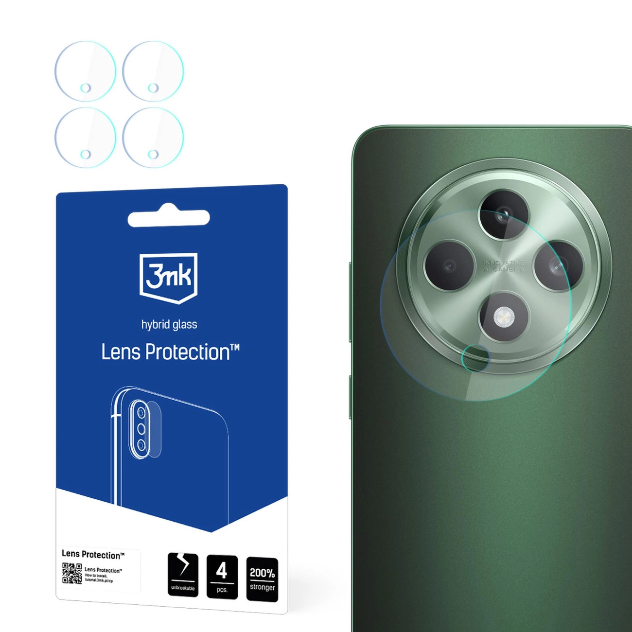 Kameros dangtelis 3mk Lens Protection Oppo Reno 12 F FS