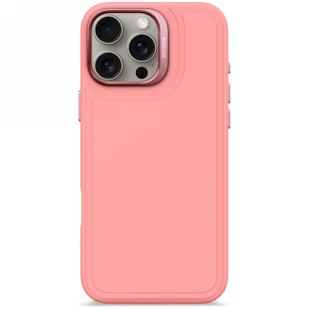 Decoded antibakterinis silikoninis Stacks nugaros dėklas su MagSafe iPhone 16 Pro Max – rožinis