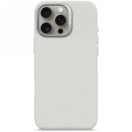 Decoded antibakterinis silikoninis nugaros dėklas su MagSafe iPhone 16 Pro Max – pilkas