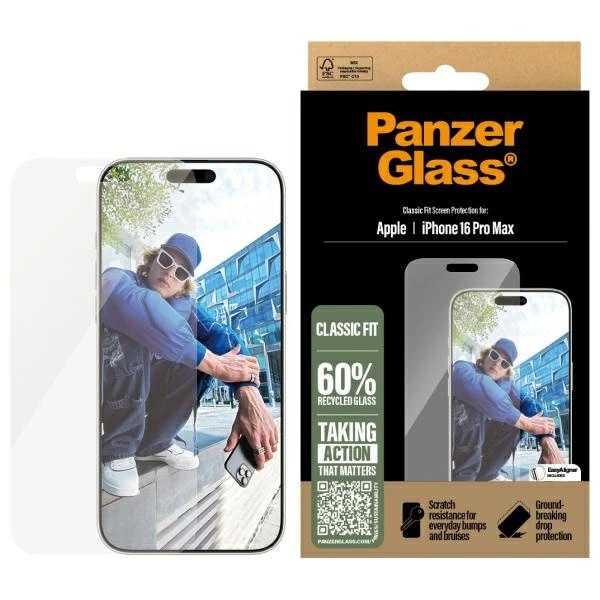 PanzerGlass ekrano apsauga iPhone 16 Pro Max 6.9” Classic Fit