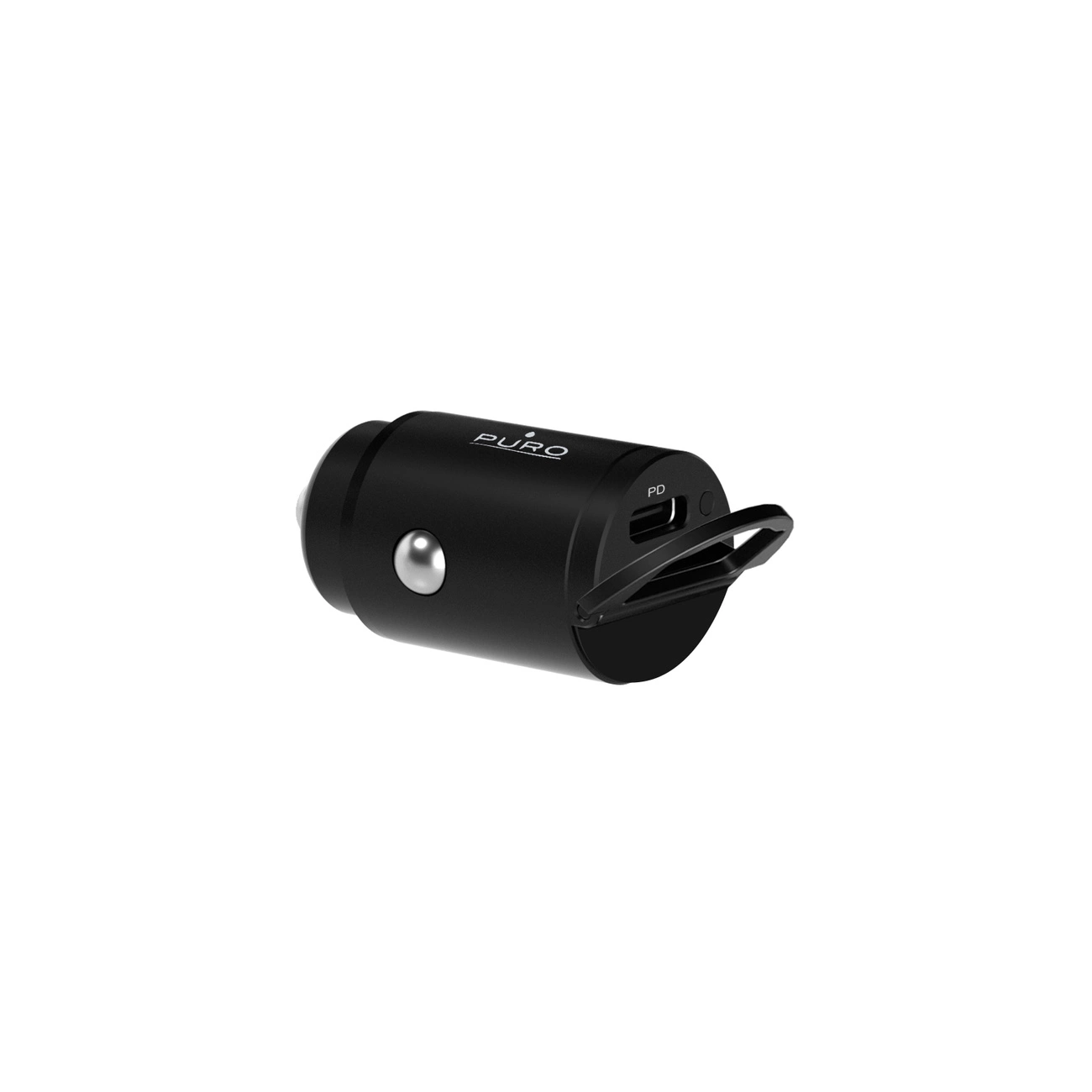 Puro Mini 20W USB-C automobilinis įkroviklis – juodas