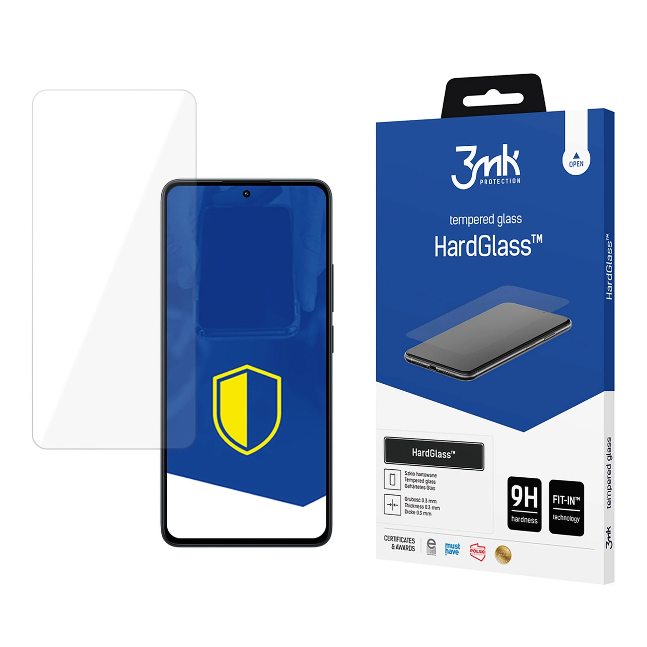 9H 3mk HardGlass™ stiklas ant Xiaomi Redmi Note 13 5G
