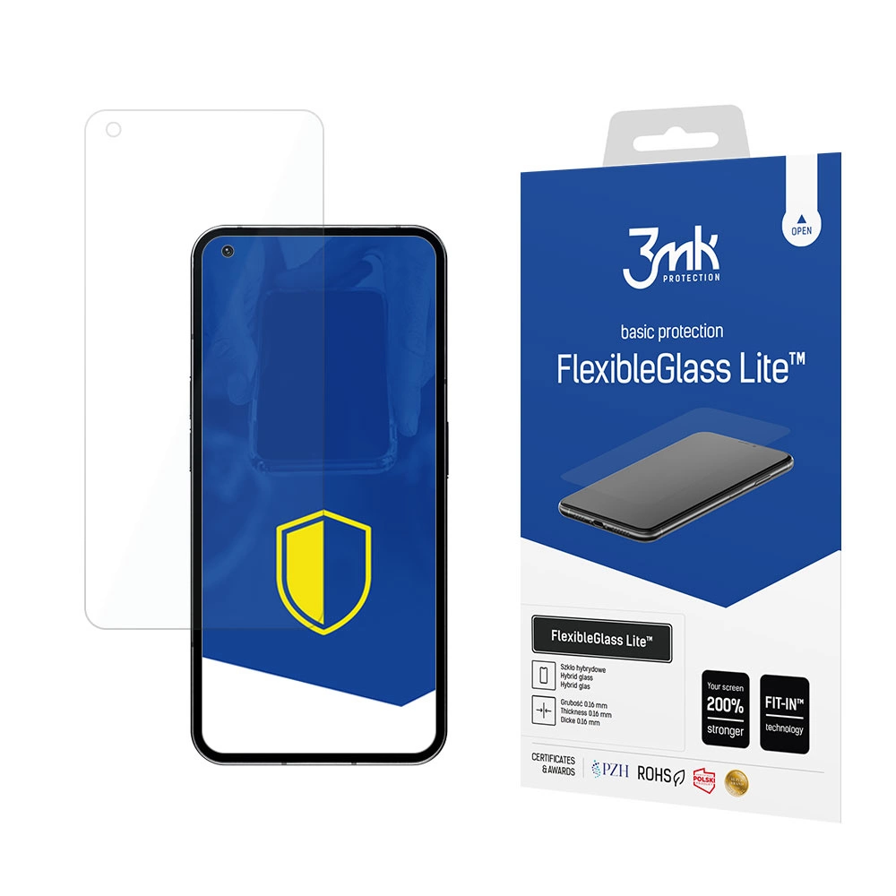 Hibridinis stiklas 3mk FlexibleGlass Lite™ skirtas Nothing Phone 1