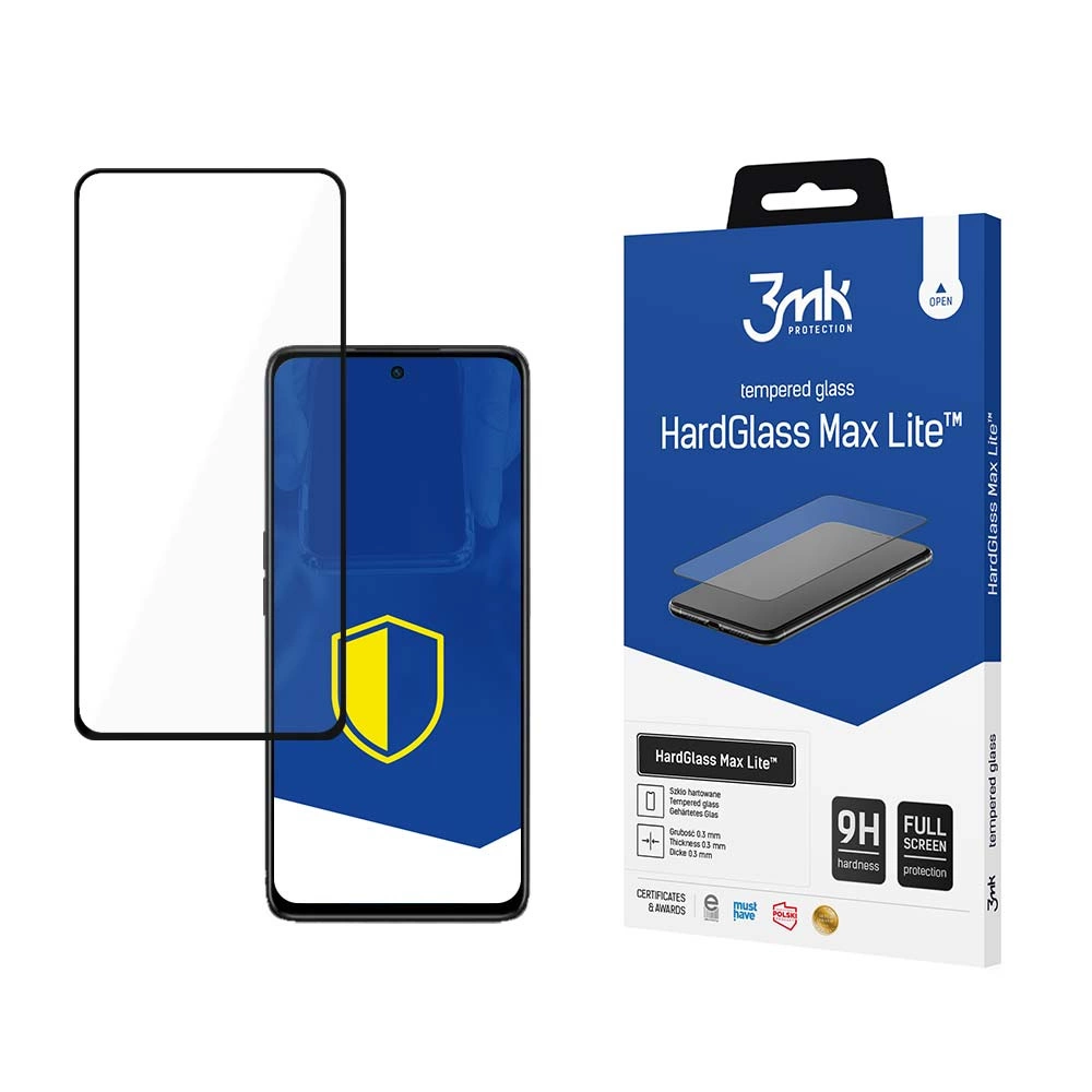 Grūdintas stiklas 3mk HardGlass Max Lite juodas Oppo A58 4G