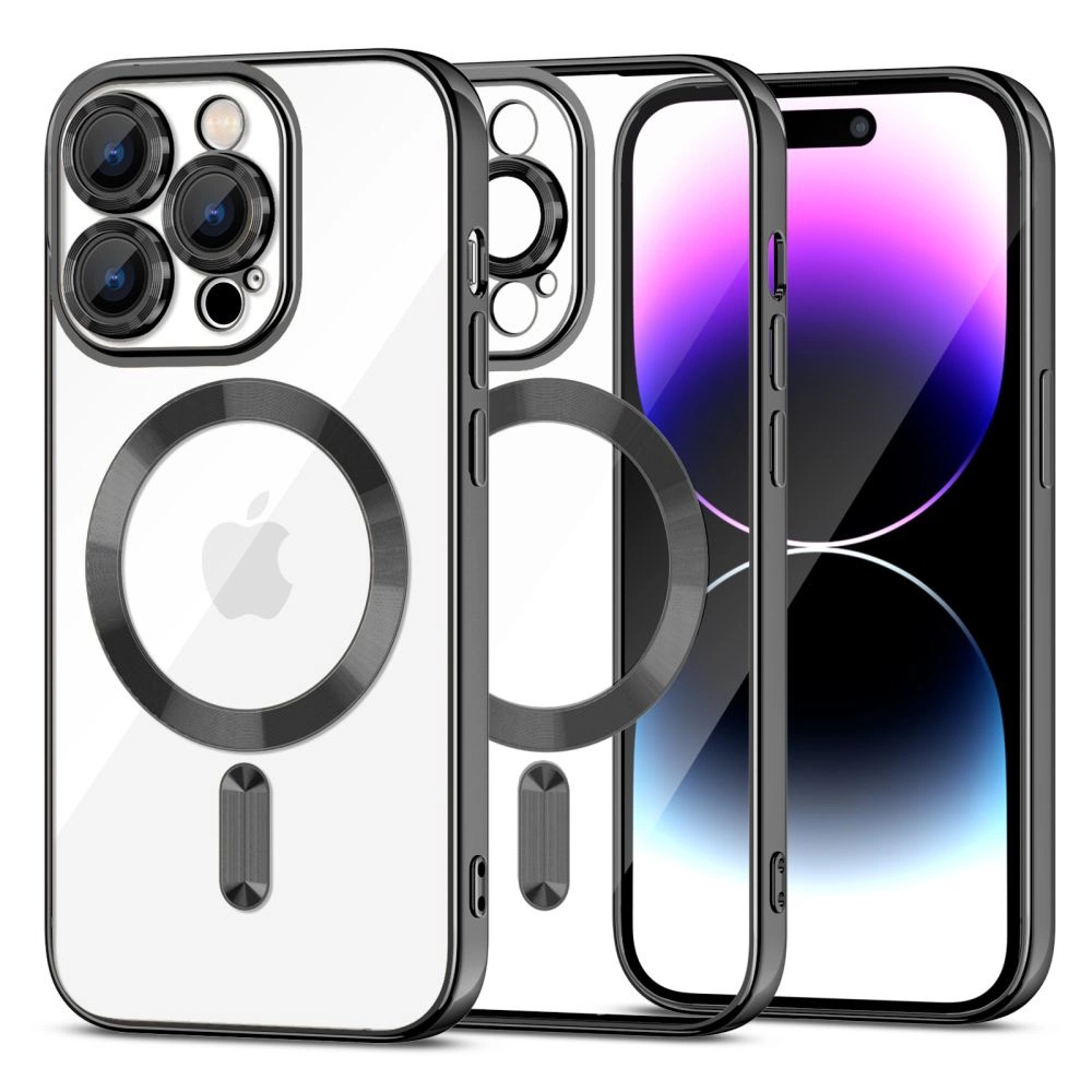 Tech-Protect MagShine Line MagSafe dėklas iPhone 15 Pro – juodas