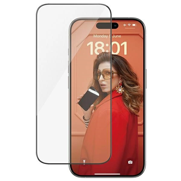 PanzerGlass Ultra-Wide Fit grūdintas stiklas su pozicionieriumi skirtas iPhone 15 Pro