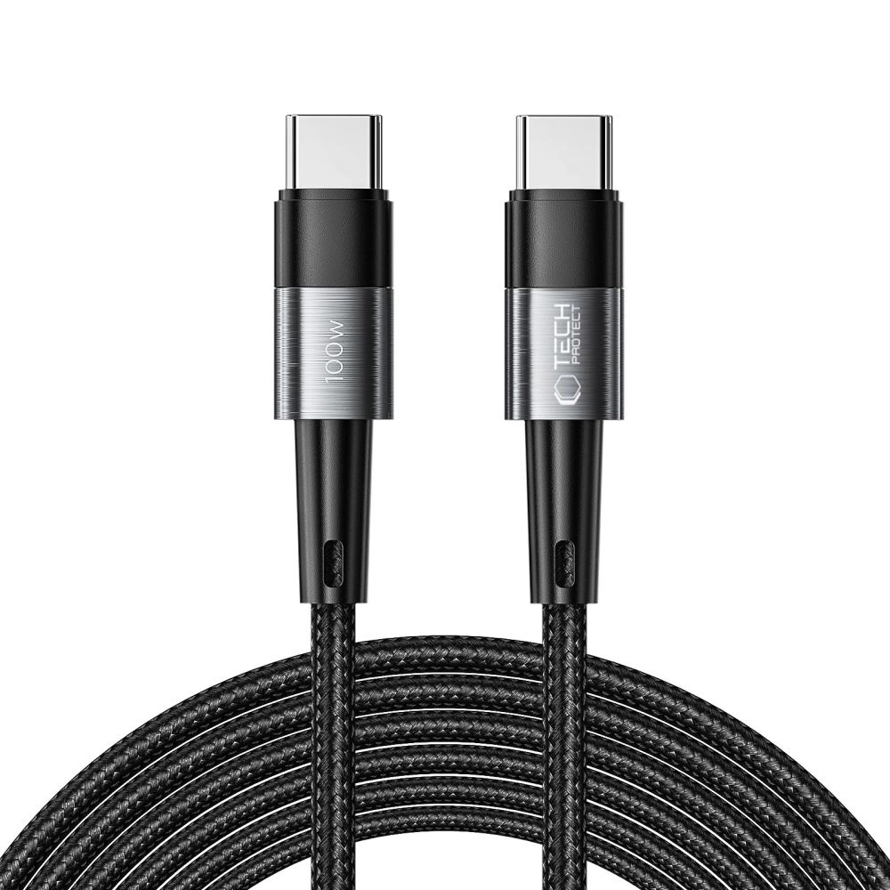 Tech-Protect UltraBoost USB-C / USB-C PD laidas 100W 5A 3m - pilkas