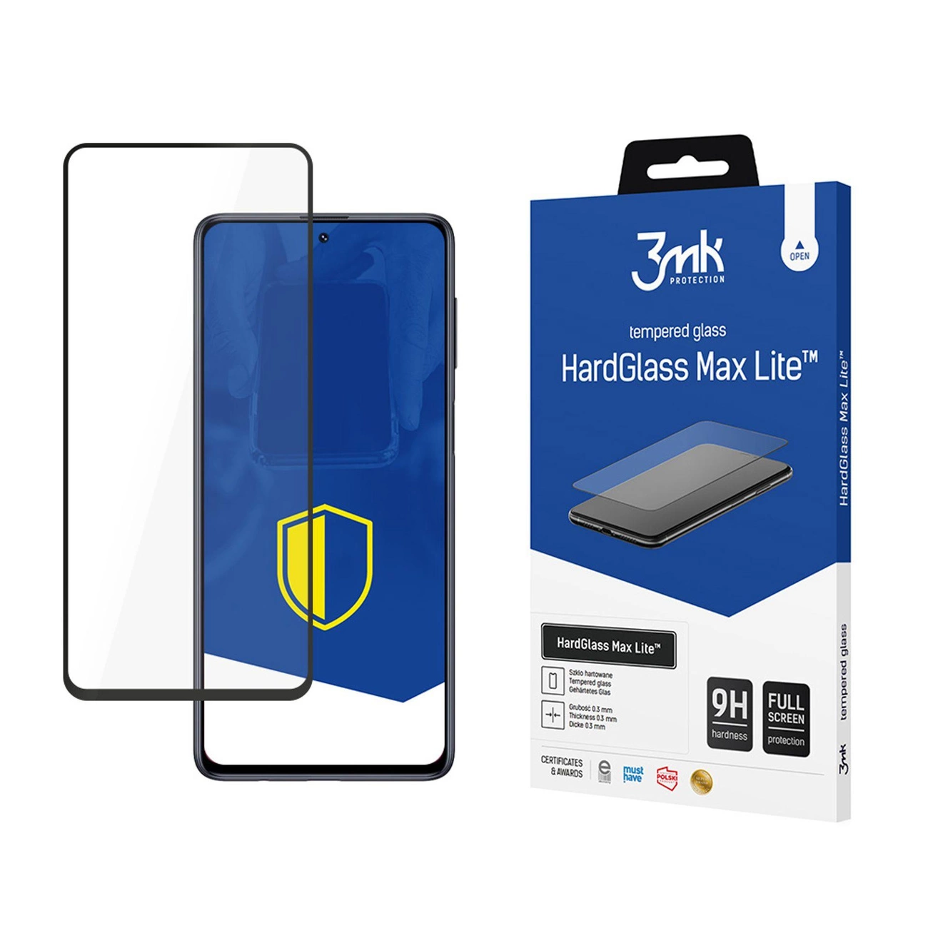 9H 3mk HardGlass Max Lite™ stiklas Samsung Galaxy M51