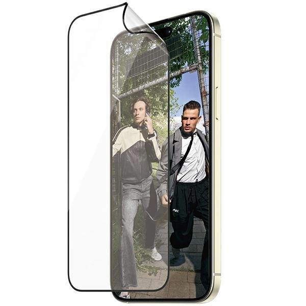 PanzerGlass Matrix Ultra-Wide-Fit hibridinis stiklas su pozicionieriumi skirtas iPhone 15 Plus