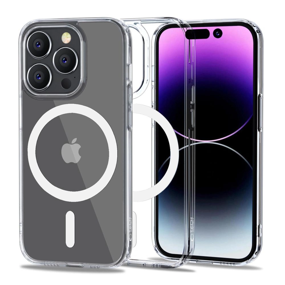 Tech-Protect FlexAir hibridinis MagSafe dėklas iPhone 14 Pro - skaidrus