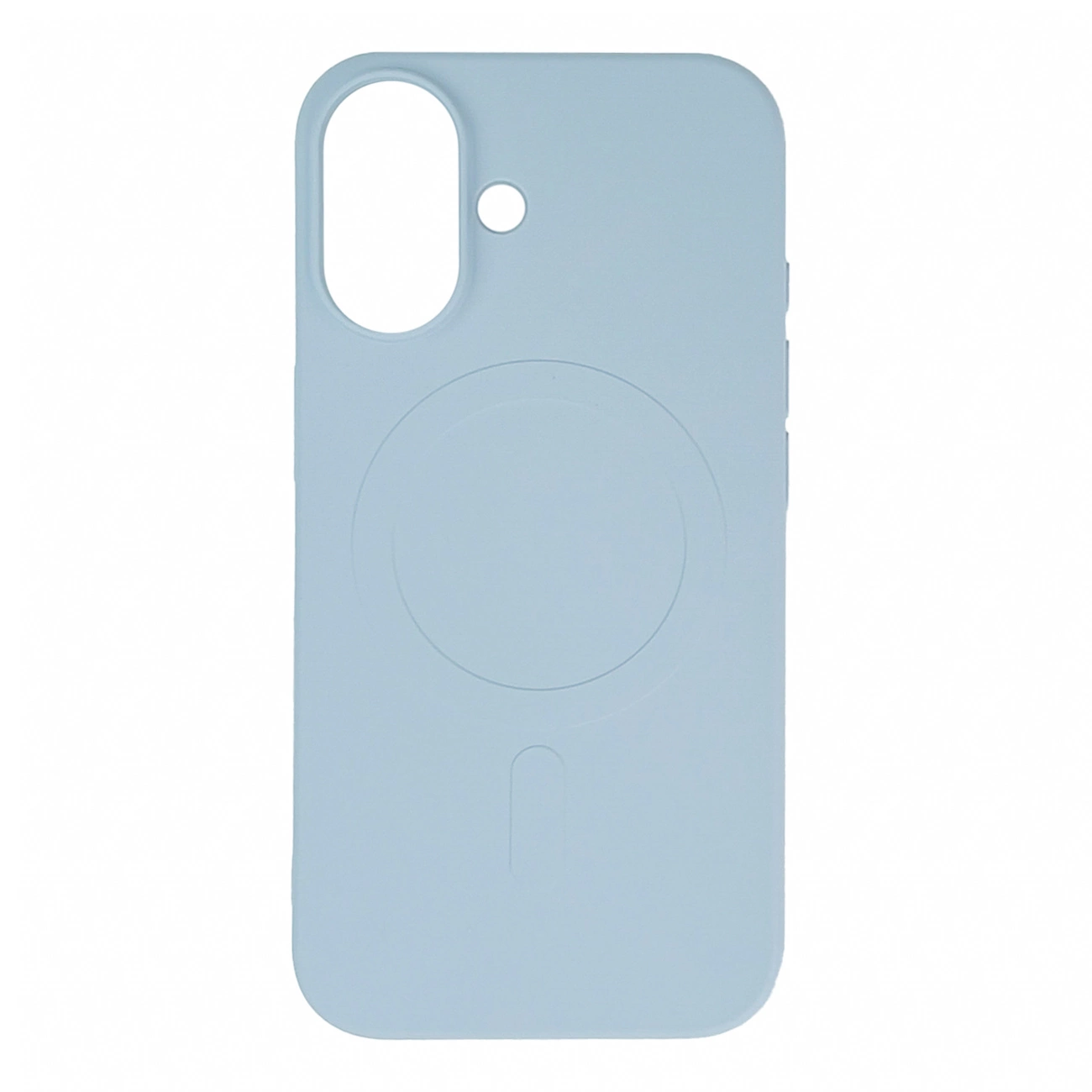 Liquid Silicone dėklas MagSafe iPhone 16 - mėlynas