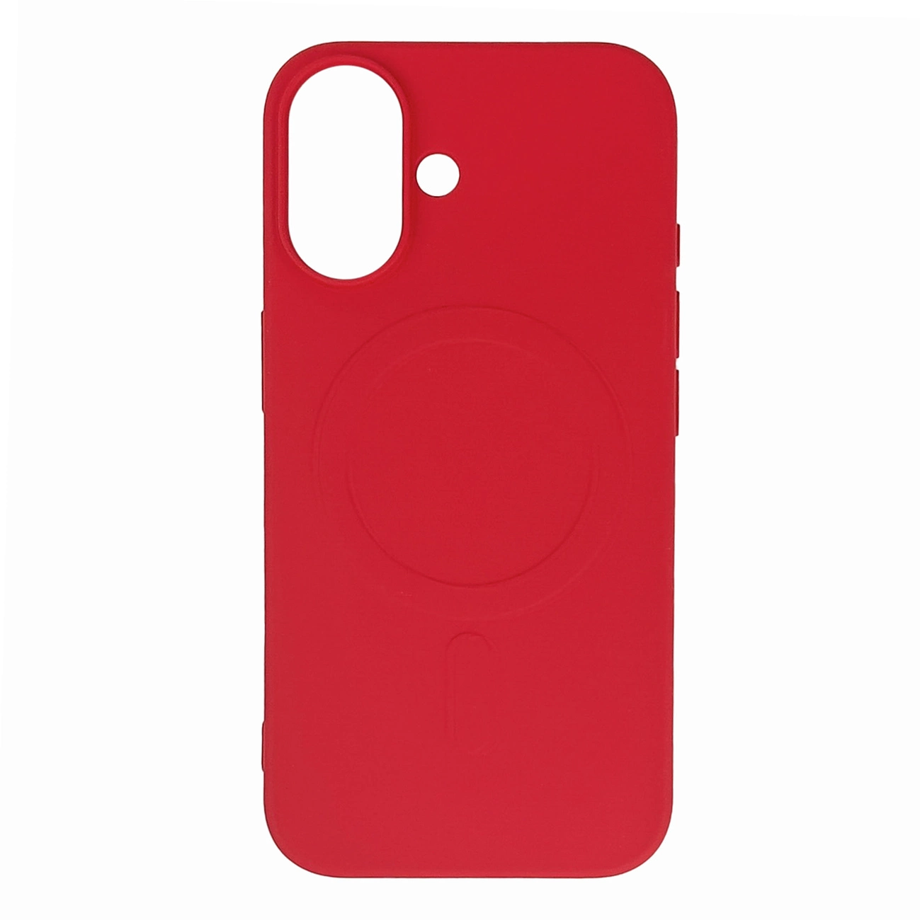 Liquid Silicone dėklas MagSafe iPhone 16 - raudonas