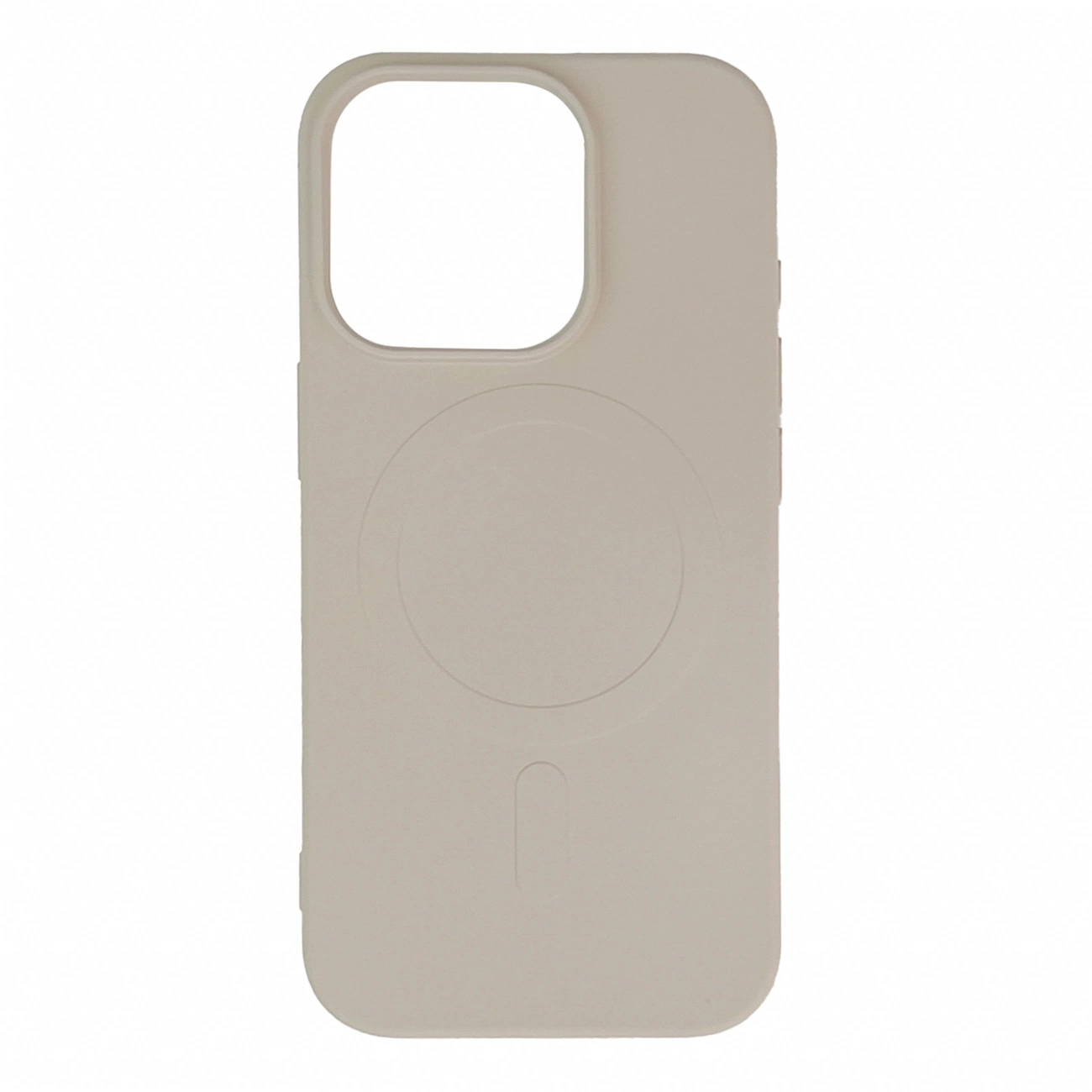 Liquid Silicone dėklas MagSafe iPhone 16 Pro Max - smėlio spalvos