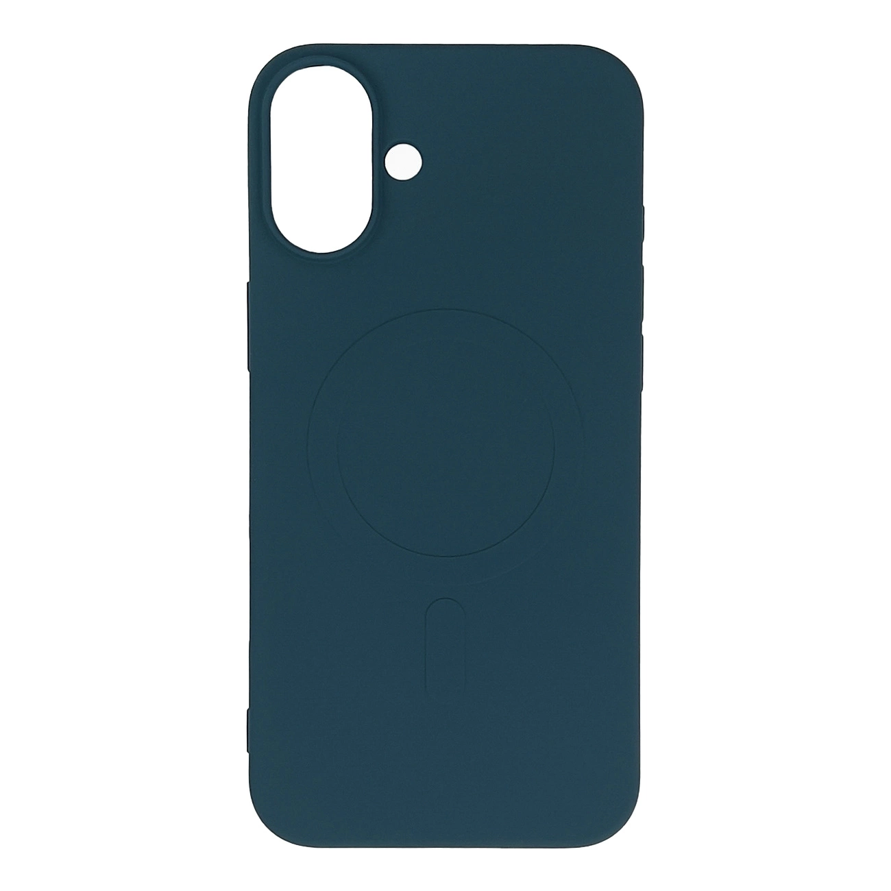 Liquid Silicone dėklas MagSafe iPhone 16 Plus - tamsiai mėlynas