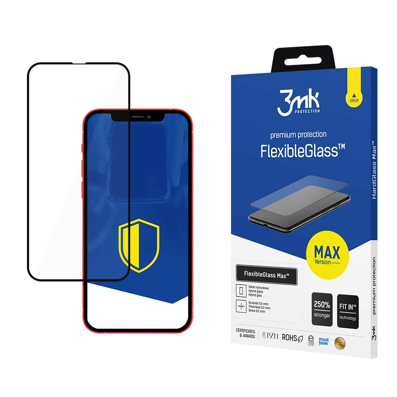 Hibridinis stiklas 3mk FlexibleGlass Max™ skirtas iPhone 13 Pro Max