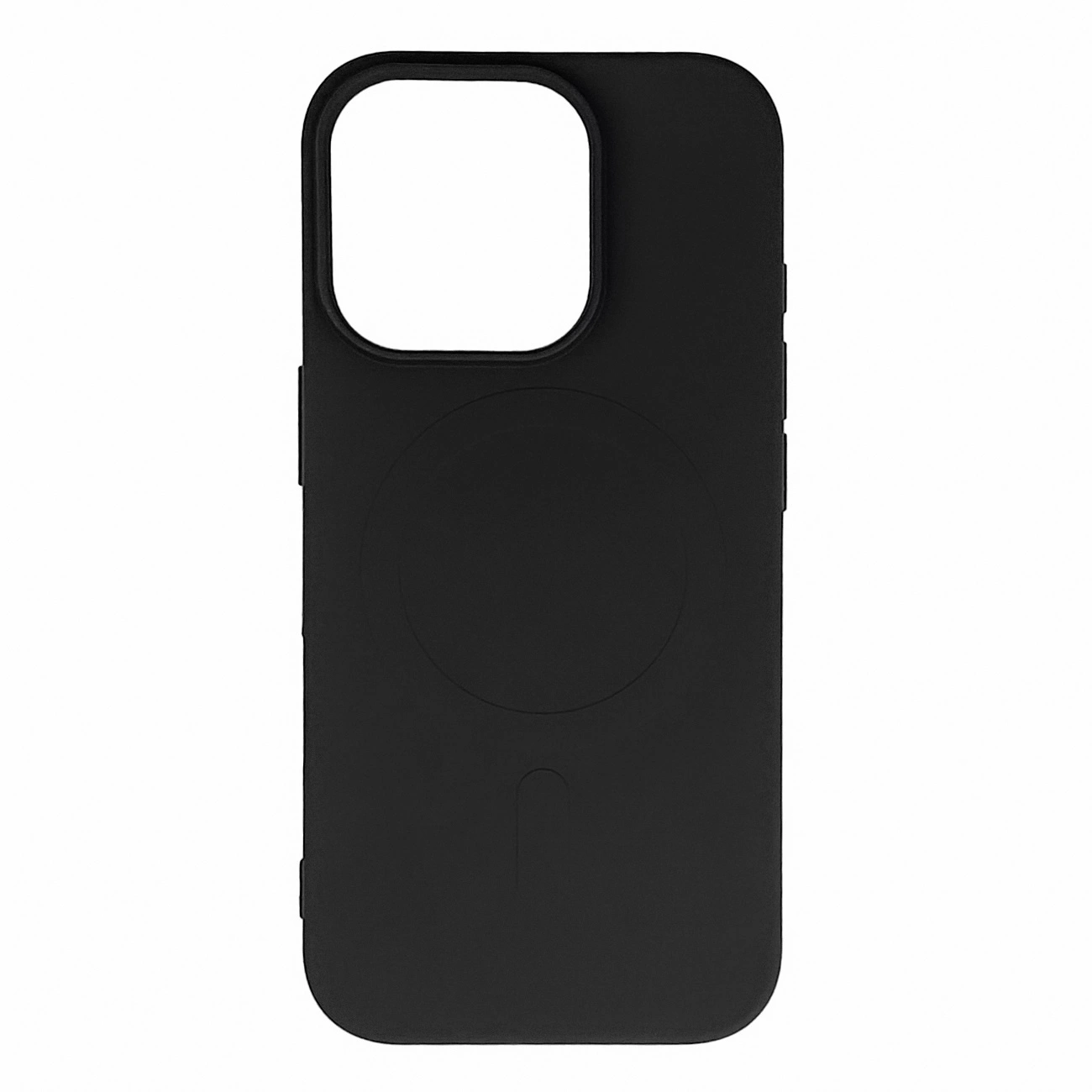 Liquid Silicone dėklas MagSafe iPhone 16 Pro - juodas