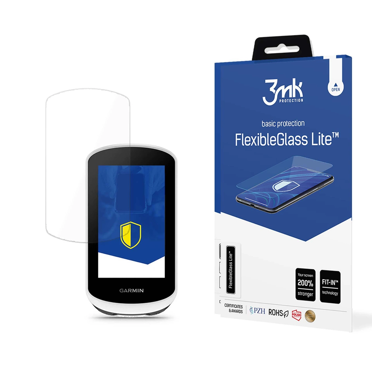 Hibridinis stiklas 3mk FlexibleGlass Lite™ ant Garmin Edge Explore 2