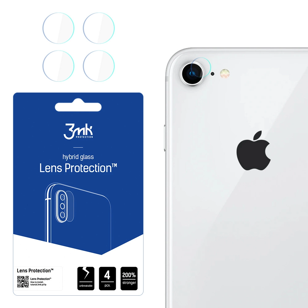 3mk Lens Protection™ hibridinis kameros stiklas iPhone 7 / 8