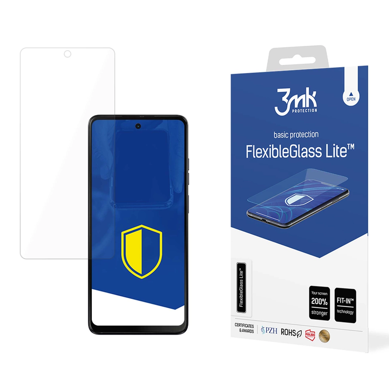 Hibridinis stiklas 3mk FlexibleGlass Lite™ skirtas Motorola Moto G04s