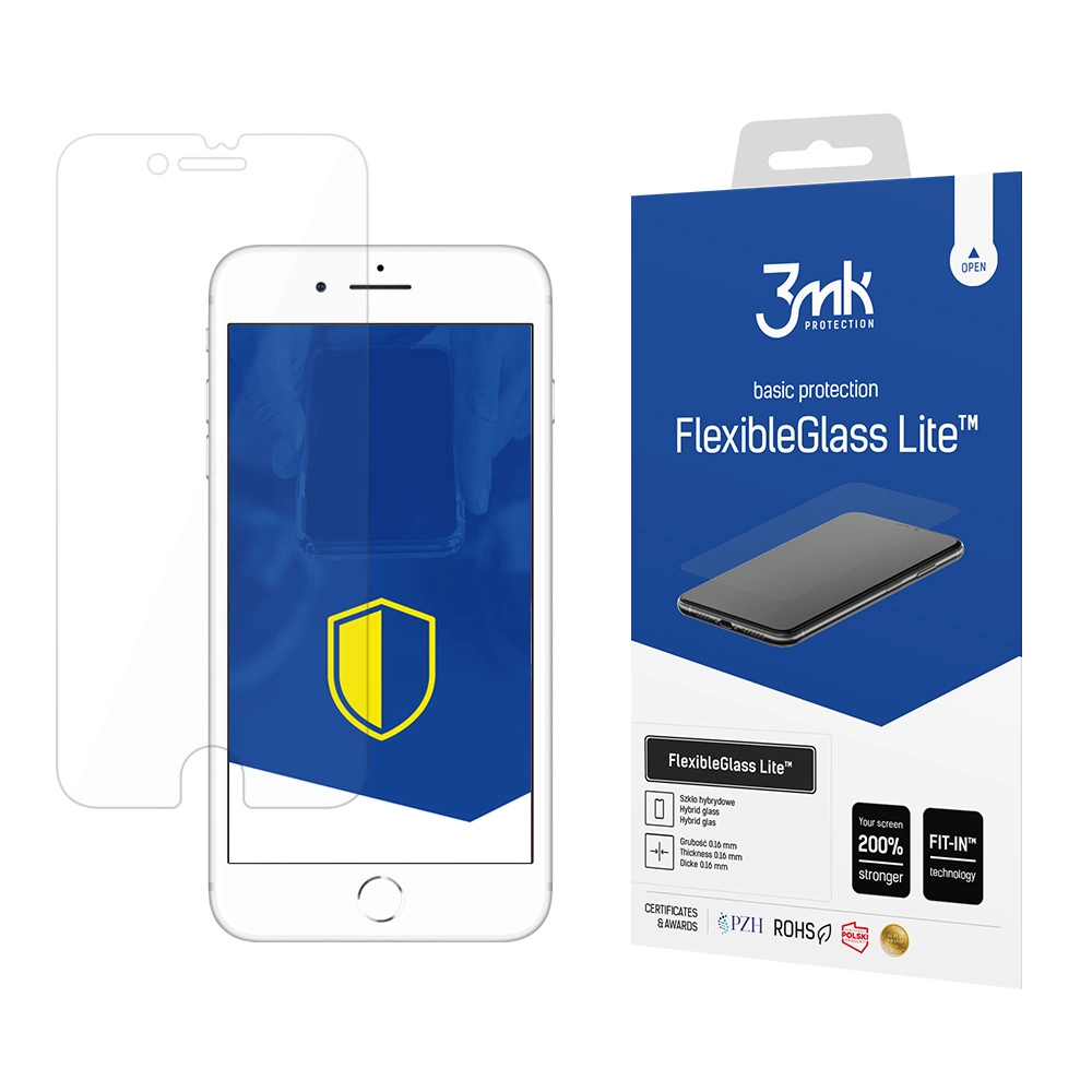 3mk FlexibleGlass Lite™ hibridinis stiklas iPhone 8