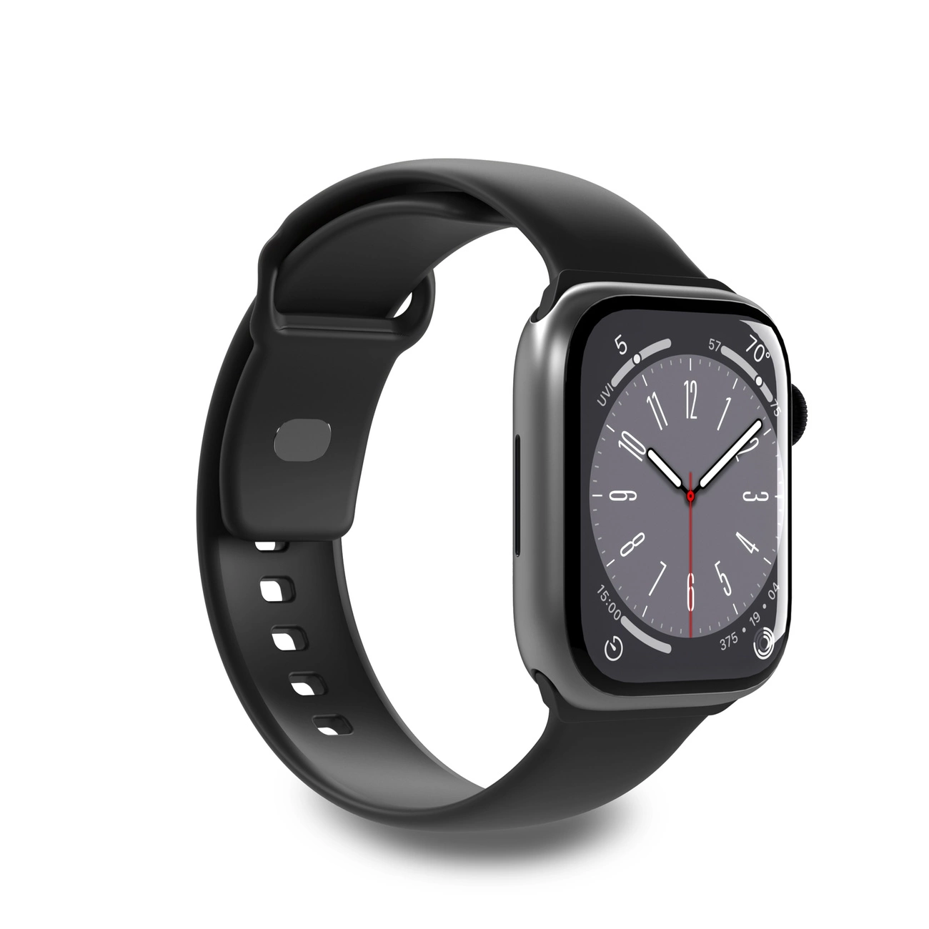 Puro Icon silikoninis dirželis Apple Watch 38 / 40 / 41 mm – juodas (2 vnt.)