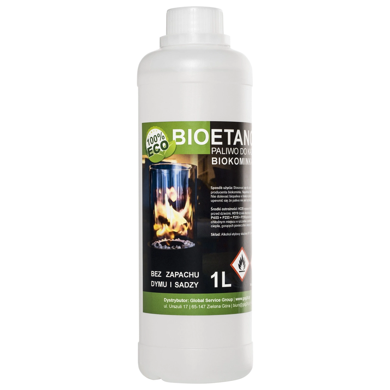 Bio alkoholis bioetanolis BIO kuras biožidiniui 1 l