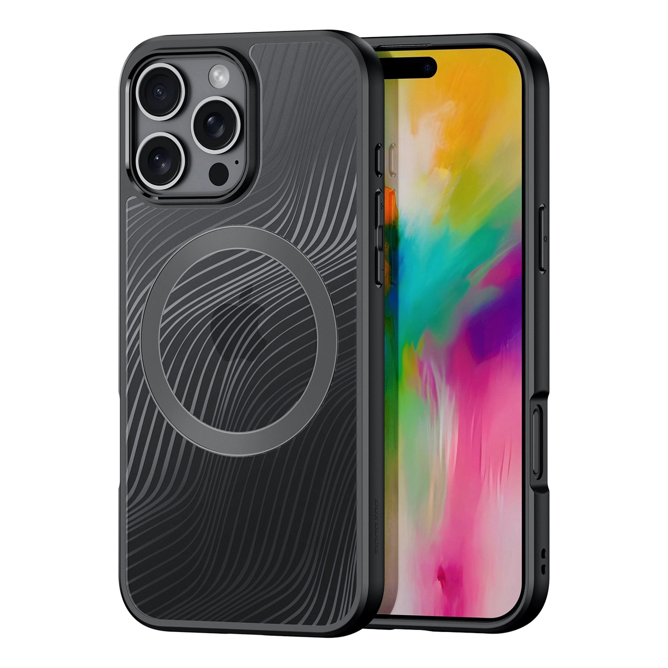 Dux Ducis Aimo Mag dėklas su MagSafe iPhone 16 Pro Max – juodas
