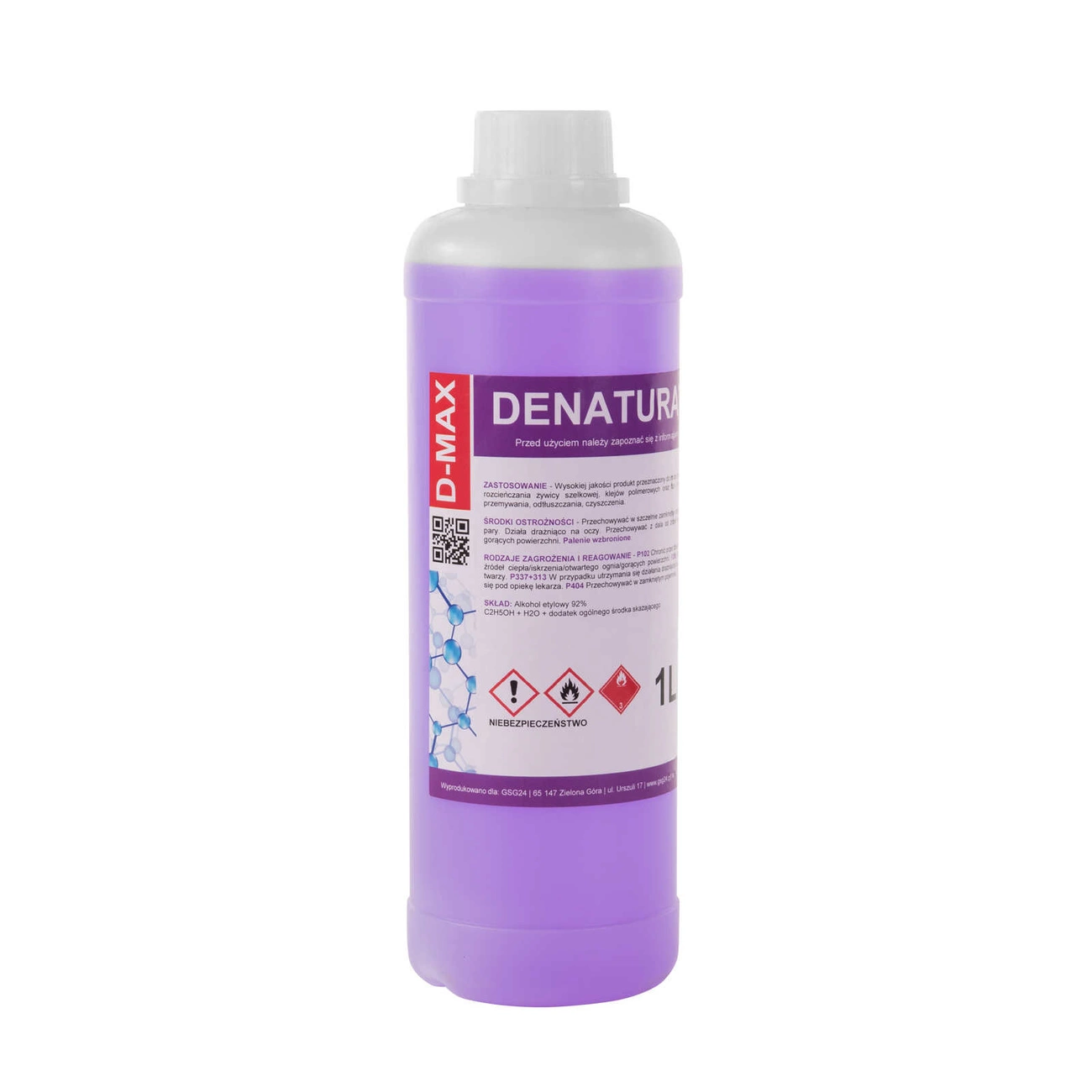 Denatūruotas alkoholis D-MAX 1 l