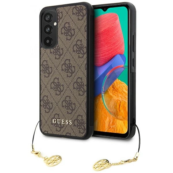 Guess GUHCSA34GF4GBR A34 5G A346 – rudas/rudas kietas dėklas, 4G Charms kolekcija