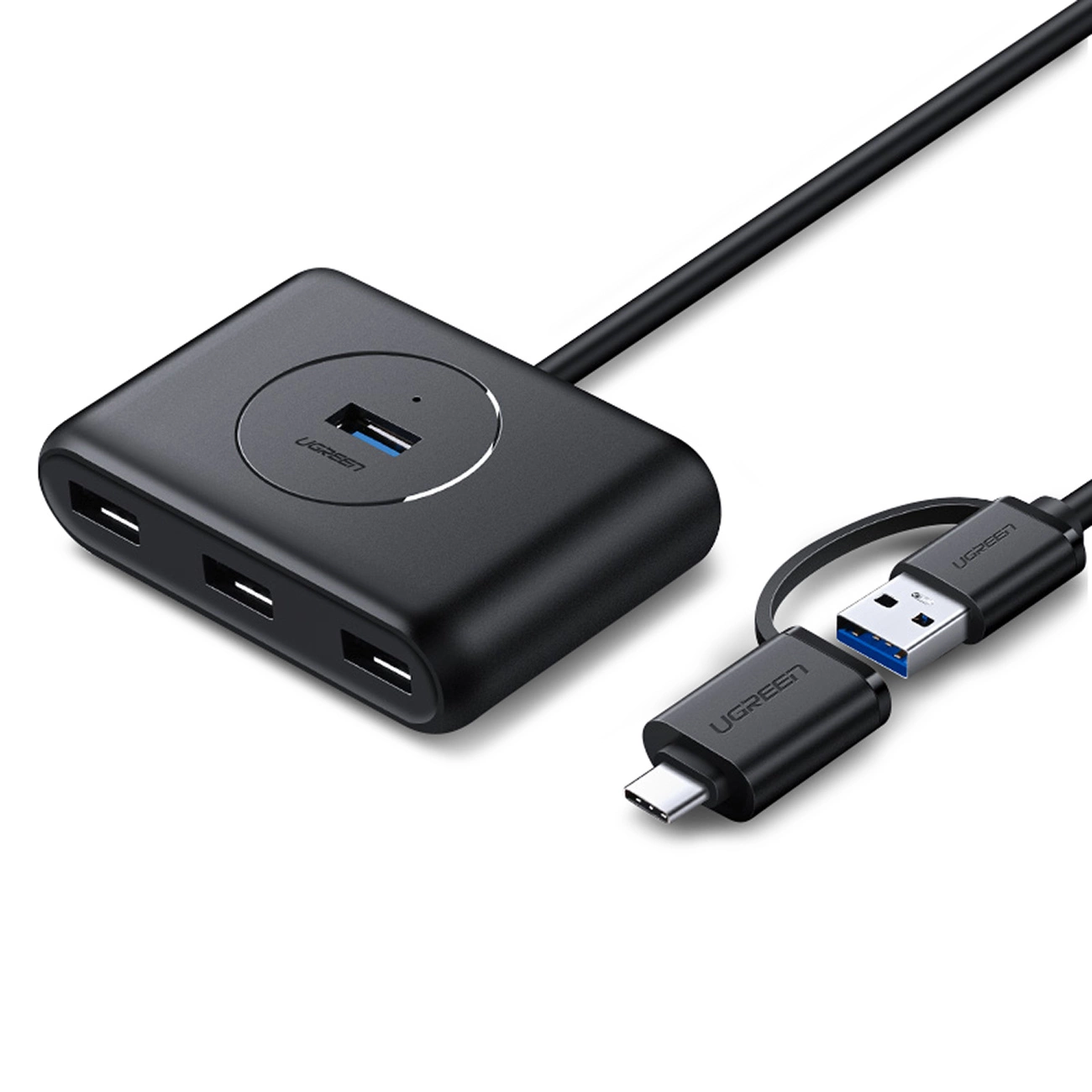 Ugreen HUB 4in1 USB-C – 4xUSB 3.0 5Gb/s 1 m – juodas (CR113)