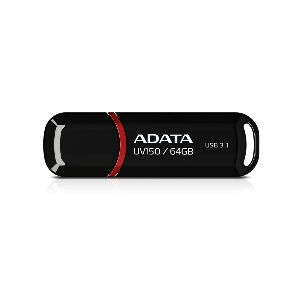 USB raktas ADATA 64GB USB3.0 juodas AUV150-64G-RBK