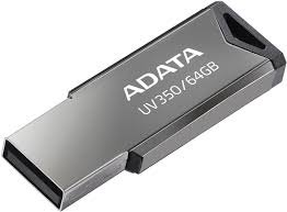 USB raktas ADATA UV350 32GB USB3.2 juodas AUV350-32G-RBK